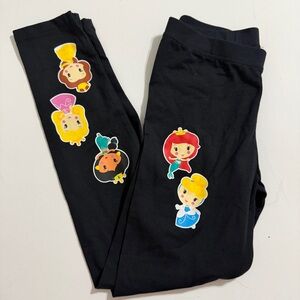 Disney Amazon Essentials Disney Princess Black Leggings Girls Large 9 Years NWOT